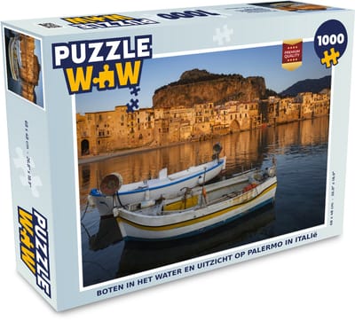 Puzzel Boten - Water - Palermo - Legpuzzel - Puzzel 1000 stukjes volwassenen