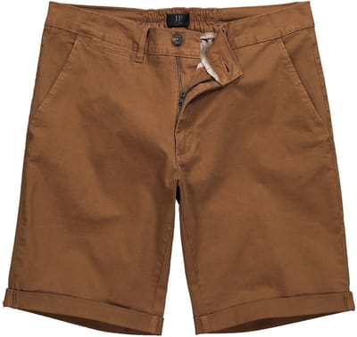 JP 1880 - Heren - Chino-bermuda Buik-Fit Regular Fit - Cacaobruin - Maat 70