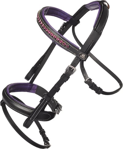 MHS Hoofdstel Naila black/purple mini mini