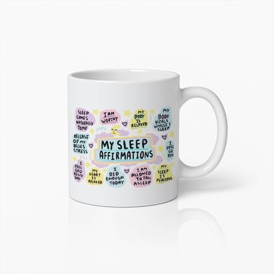 Inspirerende "Mijn Slaap Affirmaties" Mok – Motiverend Cadeau voor Betere Slaap en Ontspanning