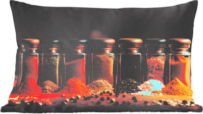 Sierkussens - Kussentjes Woonkamer - 60x40 cm - Potjes - Kruiden - Specerijen - Korrels