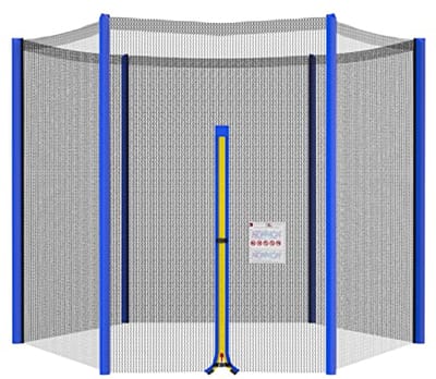 Vervangend Trampoline Net voor 3,04 m Ronde Trampolines - Veiligheidsomheining - Blauw