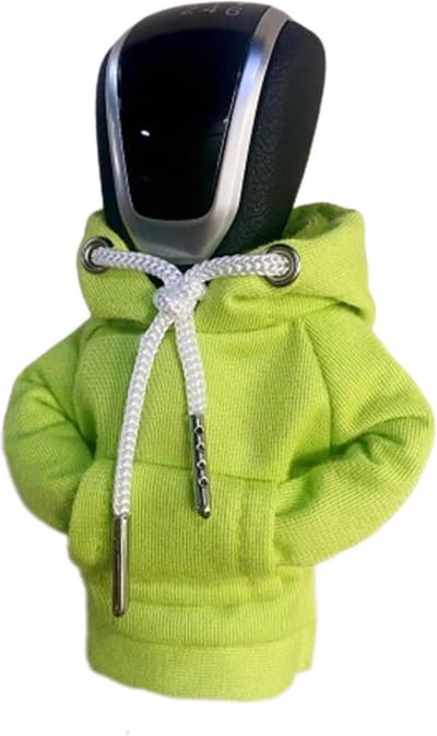 VCTparts® Versnellingspook Hoes Hoodie Versiering voor de Schakel Pook Knop - Groen [Trui Sweater]