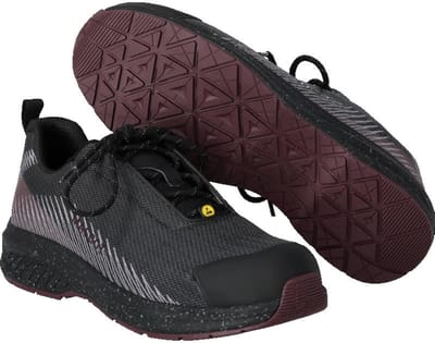 Mascot Footwear Customized Veiligheidsschoenen laag F1600-909 - steengrijs/bordeaux - 38