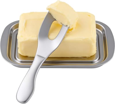 Botersnijder Kaassnijder - Keukenmolen Bakgereedschap - Bakken En Smeren - Roestvrij Staal - 15.8 cm - Zilverkleurig
