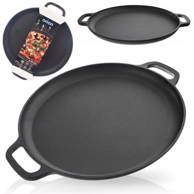 Orion Gietijzeren Grillpan 35x42 cm - Geschikt voor Inductie & Oven