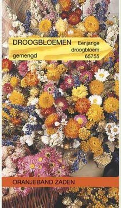 Oranjeband - Droogbloemen mengsel