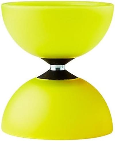 Diabolo - Cirkelspeld Jojo - Balans Spel - Duurzaam Ontwerp - 10 x 5 cm - Geel