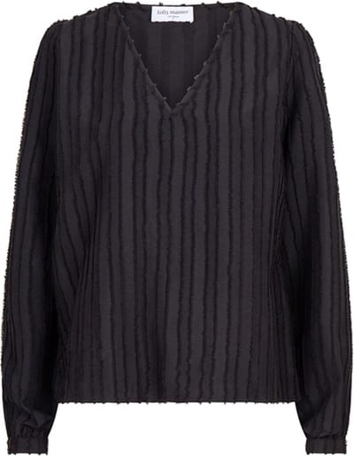 Lofty Manner Blouse Blouse Nancy Pj04 1 600 Black Dames Maat - S