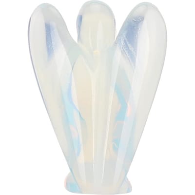 Jade Natuurlijke Kristal Engel 3-Dimensionaal Snijwerk Huisdecoratie Ambachten Ornamenten 1,5 inch Opaal Engel