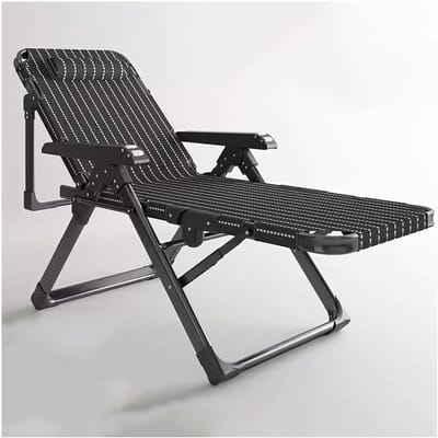 Opvouwbare Loungestoel - Campingstoel Ligstoel - Ontspannen Buiten - Verstelbare Rugleuning - Niet gespecificeerd - Gestreept