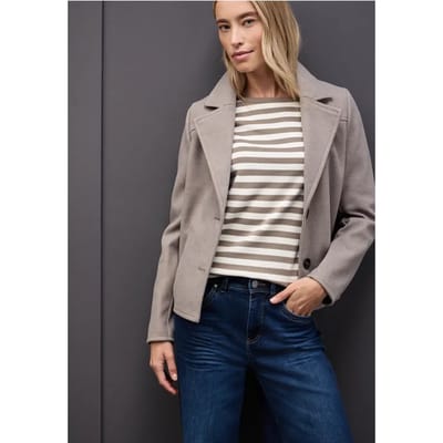 Gestreept boothals shirt
