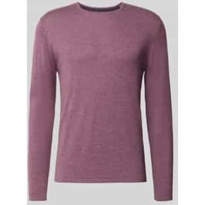 Gebreide pullover van katoen met ronde hals