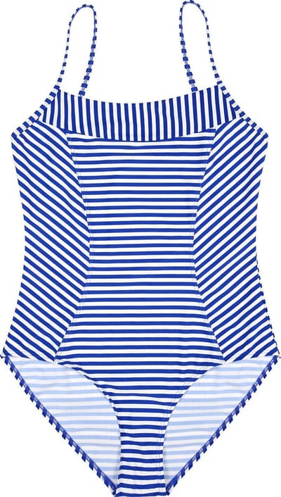 Badpak met strepen - Blauwe strepen 128-134