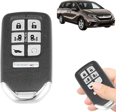 Vervangende Sleutelvrije Toegang Afstandsbediening voor Honda Odyssey 2018-2020, 7 Knoppen, 433MHz Slimme Sleutel met Chip, Batterij en Lemmet Inbegrepen