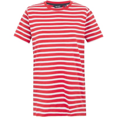 Dames Bayletta T-shirt met korte mouwen en strepen