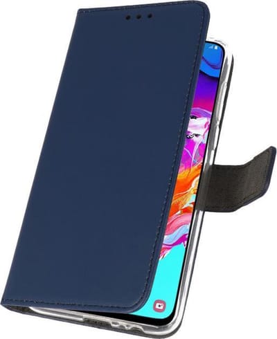 Booktype Telefoonhoesjes - Bookcase Hoesje - Wallet Case - Geschikt voor Huawei Nova 7i - Navy
