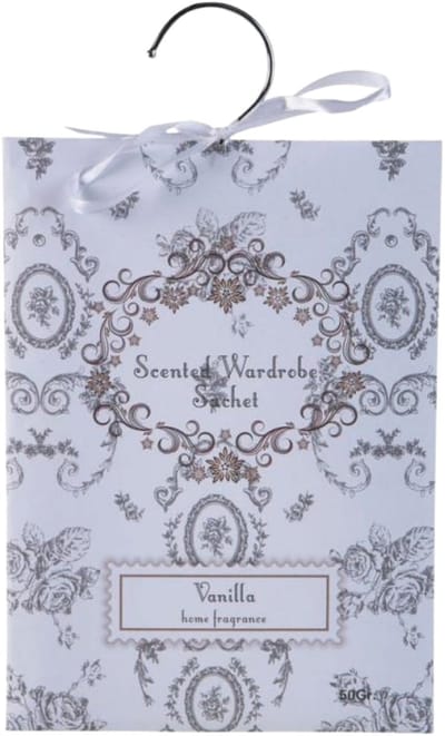 Home & Styling Geurzakjes Vanille geur - 1x - met ophanghaak - geurkaartjes/luchtverfrisser