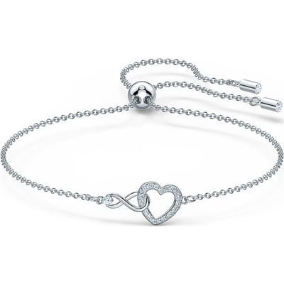 Swarovski Infinity Dames Armband Metaal  - Zilverkleurig