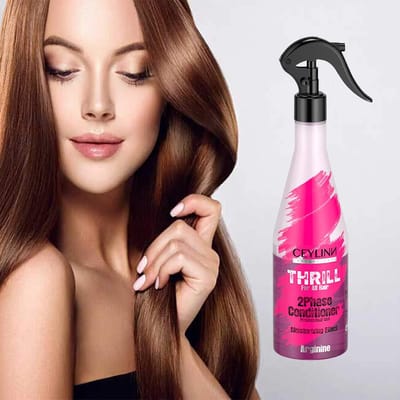 Ceylinn Arginine Thrill For All Hair, 2-Phase Conditioner Spray, Moisturising Effect and Promoting Hair Growth, 400 ml