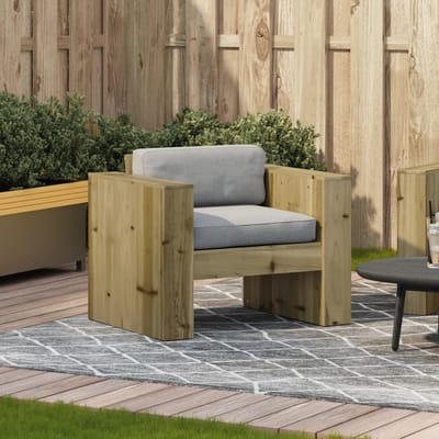 vidaXL - Tuinbank - 79x60x62 - cm - geïmpregneerd - grenenhout