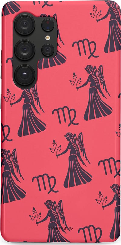 Casetastic Hoesje Geschikt voor Samsung S25 Ultra - Stijlvolle Beschermende Duo-layer Case - Zodiak maagd