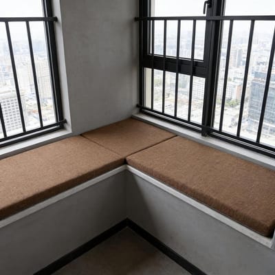 Tuinkussen Bank - Zitkussen Bank - Buiten Zitten - Antislip Bodem - 30x110cm - Bruin