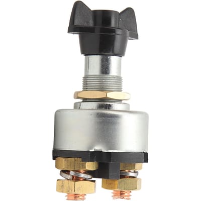 Interrupteur Rotatif Coupe-Circuit On Off 2 Positions 200A Isolateur de Coupe-Circuit Batterie pour Camping-car Yacht Remorques 12v 24v gray