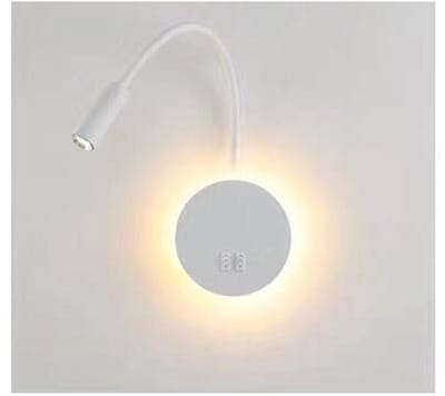 Ynkkvre - Flexibele Zwanenhals LED-wandlamp – Leeslamp – Bedlamp – Boekenkast Lamp – 11W Dual Licht Systeem – 360° Draaibare Hals – Energieklasse A+ – Universele 85-265V Voeding