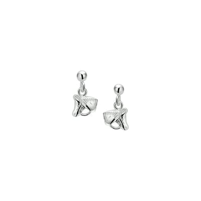TFT Oorhangers Paardenhoofd Zilver Gerhodineerd Glanzend 13 mm x 8.5 mm