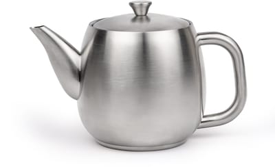 Bredemeijer - Theepot dubbelwandig Vera - 0,9 liter - RVS - Met theezeef