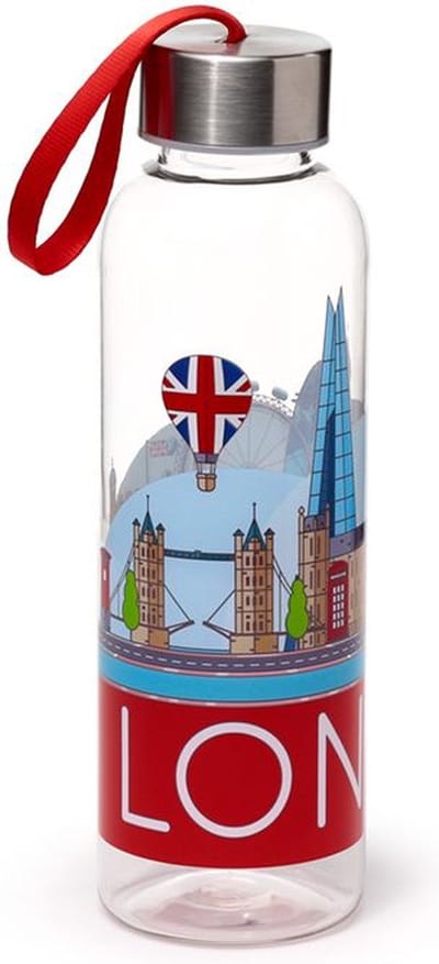 Drinkfles - London Skyline - 500ml - BPAvrij - 21x6x6cm