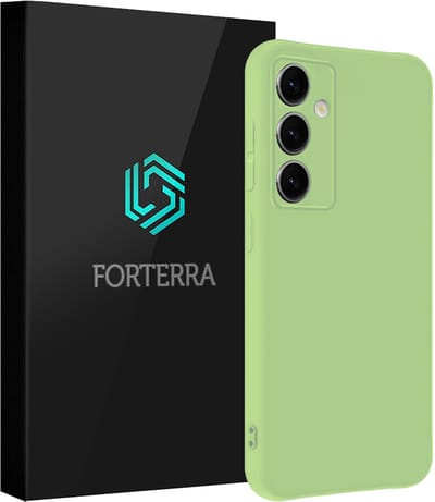 Hoesje Geschikt voor Samsung Galaxy S25 - Sterk & Shockproof - Siliconen Case - Hoes Cover - Groen