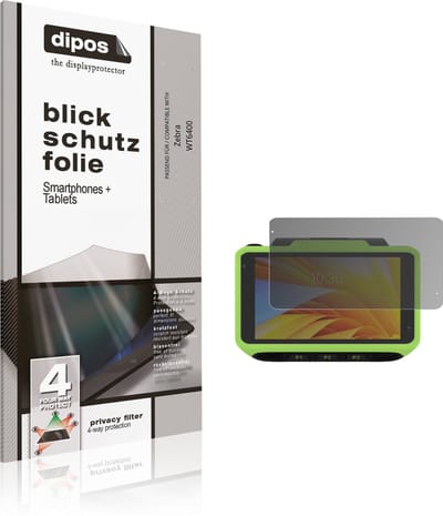 dipos – Matte Privacy Screenprotector geschikt voor Zebra WT6400 | Anti-Spy Beschermfolie