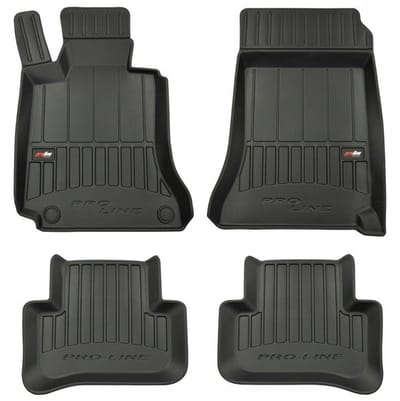FROGUM Mercedes W204 S204 - Rubber vloermatten - 3D met opstaande randen - Automaat - Zwart - Exact passend