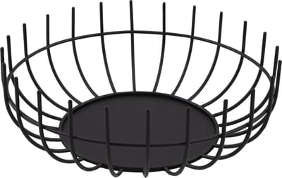 Point-Virgule Wire - Fruitschaal - Fruitmand - Metaal - Zwart - Ø 30cm