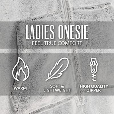 Behaaglijke Fleece Jumpsuit Dames - Eendelige Pyjama Maat S-XL