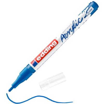 Edding 5300 Acrylic marker - fijne punt - gentiaan blauw
