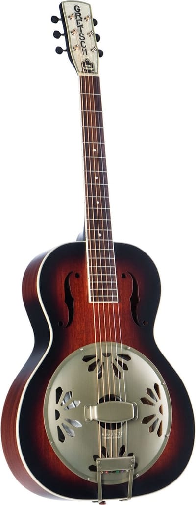 Gretsch G9240 Alligator Round-Neck Biscuit Cone Resonator (Sunburst) - Dobro