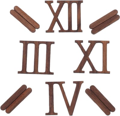 Dailygoods - Houten Romeinse Cijfers voor Doe-Het-Zelf Klokprojecten