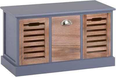 Zitbank in vintage look met 3 laden en opbergruimte