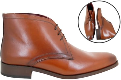 Stravers - Halfhoge Herenschoenen Maat 47 Bruin Grote Maten Stijlvolle Halfhoge Veterschoenen