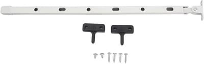 Kasraamopener - Ventilatiehouder - Temperatuurregeling - Aluminium constructie - 39 cm - Zilverkleurig