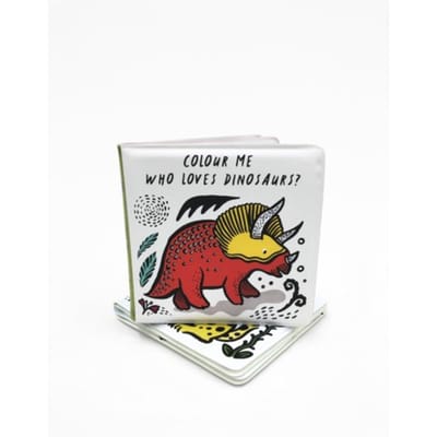 Colour Me: Who Loves Dinosaurs? - Wee Gallery Bath Books - Surya Sajnani