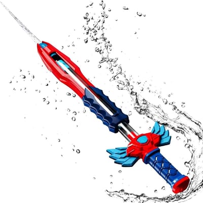 Waterspeelgoed Kinderen - Waterkanon Sproeier - Buiten Spelen - Vijf Gaten Sproei - 43 cm - Blauw