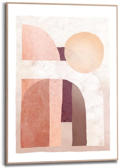 Schilderij Abstract Landschap - 70 x 50 - Hout - REINDERS