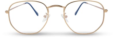 BL Hexagonal Rose Gold - Blauw licht bril - Blue light glasses - Computer bril