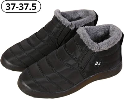 Nivard Antislip Sneeuwboots - Snowboots - Wintersport Sneeuwschoenen - Ski Gadgets Voor Heren - Maat 37-37.5 - Zwart