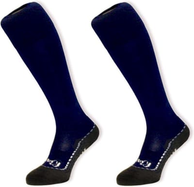 Hingly Lange Sportsokken, Hockeysokken, Voetbalsokken, 2-pack Navy 31-35