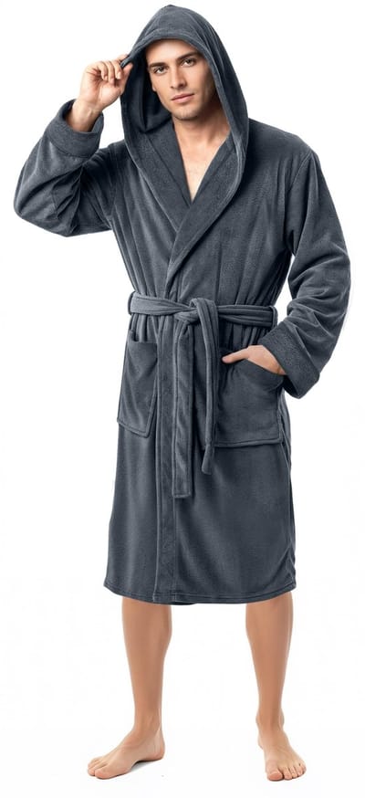 Allecto - Luxe Heren Kamerjas - Superzachte Fleece Badjas - Gezellige Loungewear - Comfortabele Nachtkleding - Ideaal voor Thuis - Perfecte Keuze v...